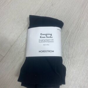 Nordstrom Black Compression Knee Socks